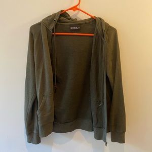 Green zipper jacket